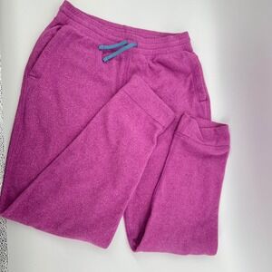 Stio Kids Magenta Pink Fleece Joggers Sweatpants Size 12 Recycled Polyester